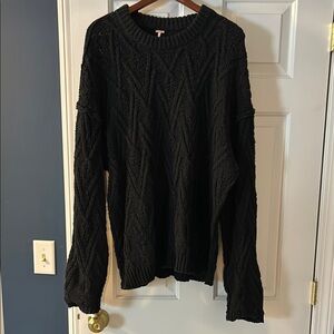 Free People Cable Knit Sweater